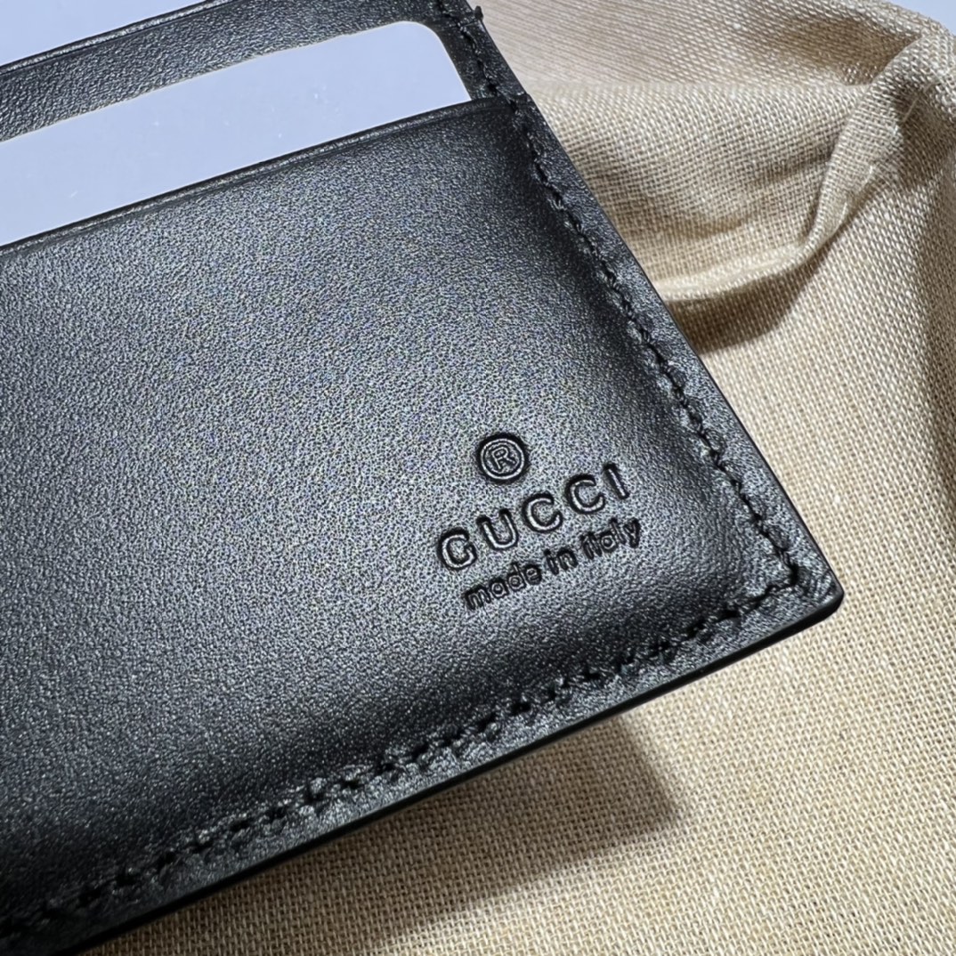 GUCCI古驰蜜蜂印花男士短夹451268