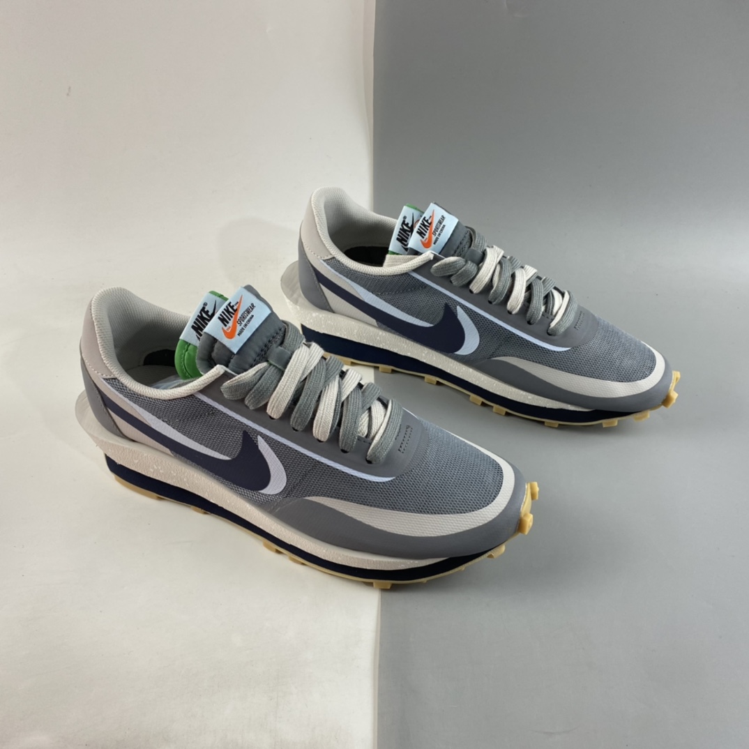 P200  Clot x Sacai x NIKE LDWaffle ”Cool Grey” 华夫双钩走秀款休闲鞋 DH3114-001