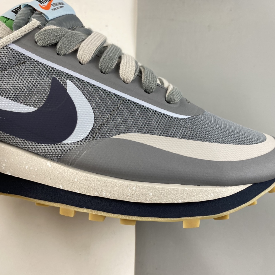 P200  Clot x Sacai x NIKE LDWaffle ”Cool Grey” 华夫双钩走秀款休闲鞋 DH3114-001