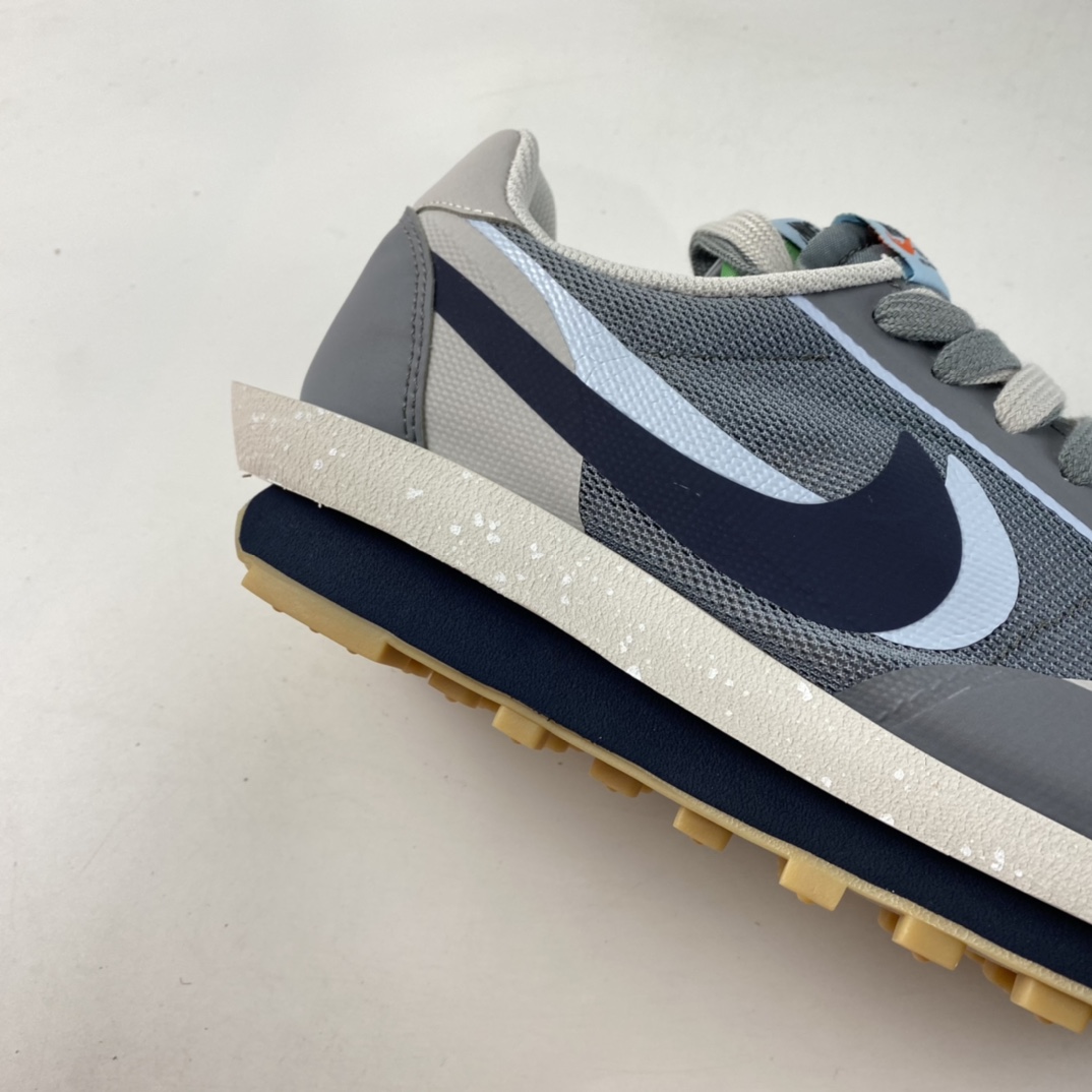 P200  Clot x Sacai x NIKE LDWaffle ”Cool Grey” 华夫双钩走秀款休闲鞋 DH3114-001