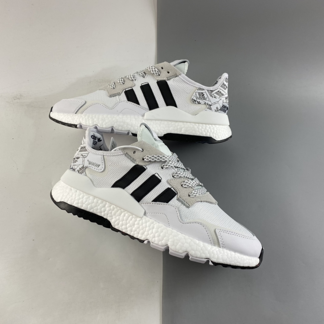 P200  Adidas  Nite Jogger 2021 Boost 夜行者复古跑鞋FW6688
