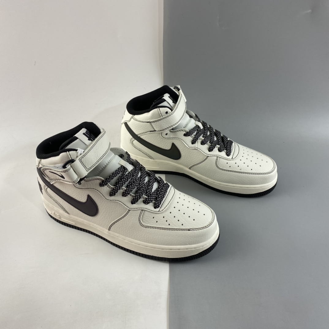 P260  NIKE Air Force 1’07 Mid Su19 空军一号3M反光中帮休闲板鞋 CJ6690-100