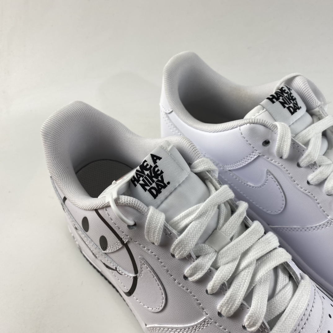 P200  NIKE Air Force 1’07 Lv8 ND“Have A Good Day”空军笑脸板鞋 BQ9044-100