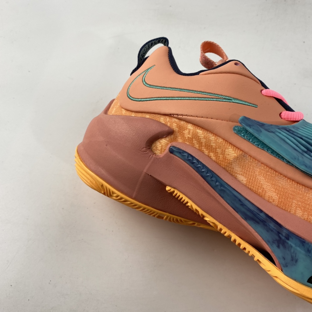 P240  NIKE Zoom Freak 3 EP XY男款蓝橙 字母哥3休闲实战篮球鞋 DA0695-600