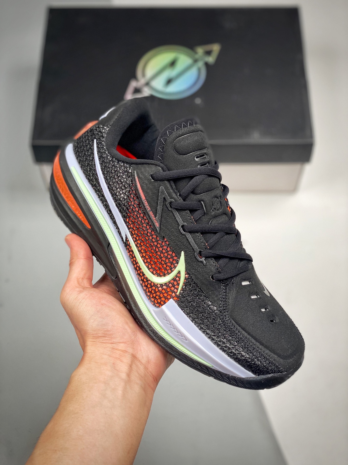 Versión de estreno, soporta ligera práctica. NIKE AIR ZOOM G.T.CUT EP negro y rojo combinados. Exclusivo puro original.…
