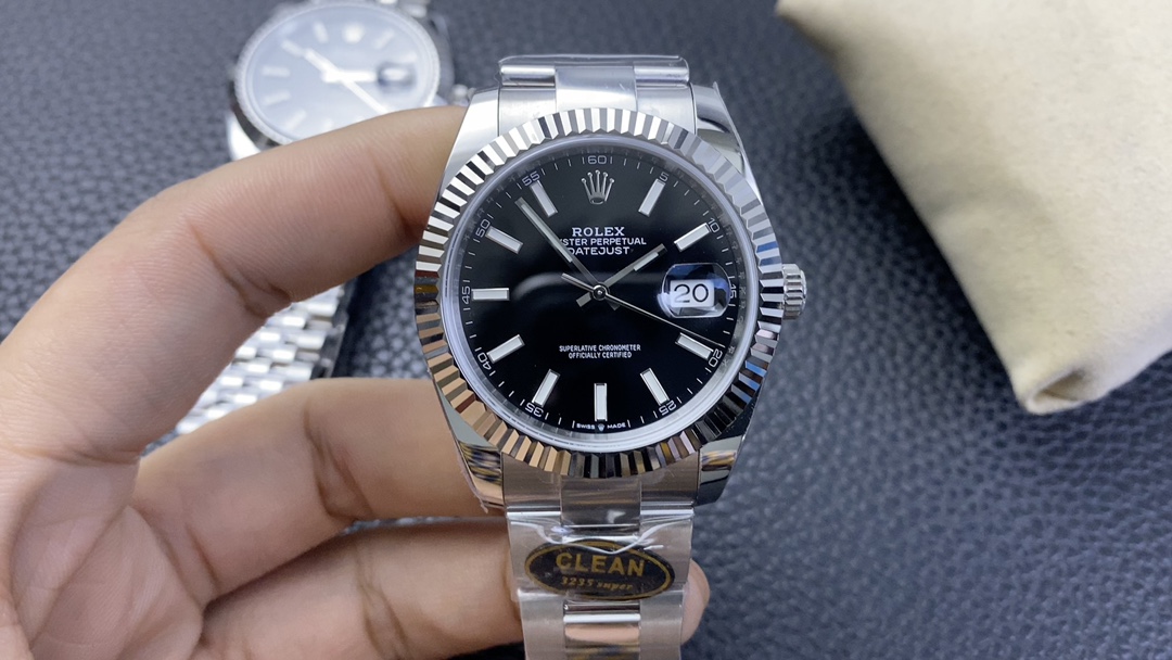 Rolex Datejust with 3235 movement (no date window), Clean Factory version.