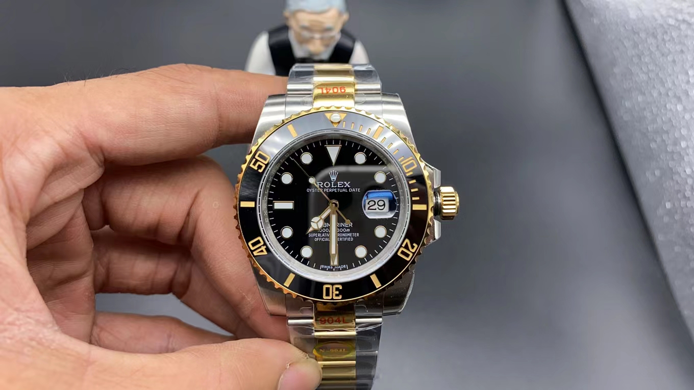 ROLEX ロレックス サブマリーナ コンビ ブラック 腕時計-トップクオリティ
