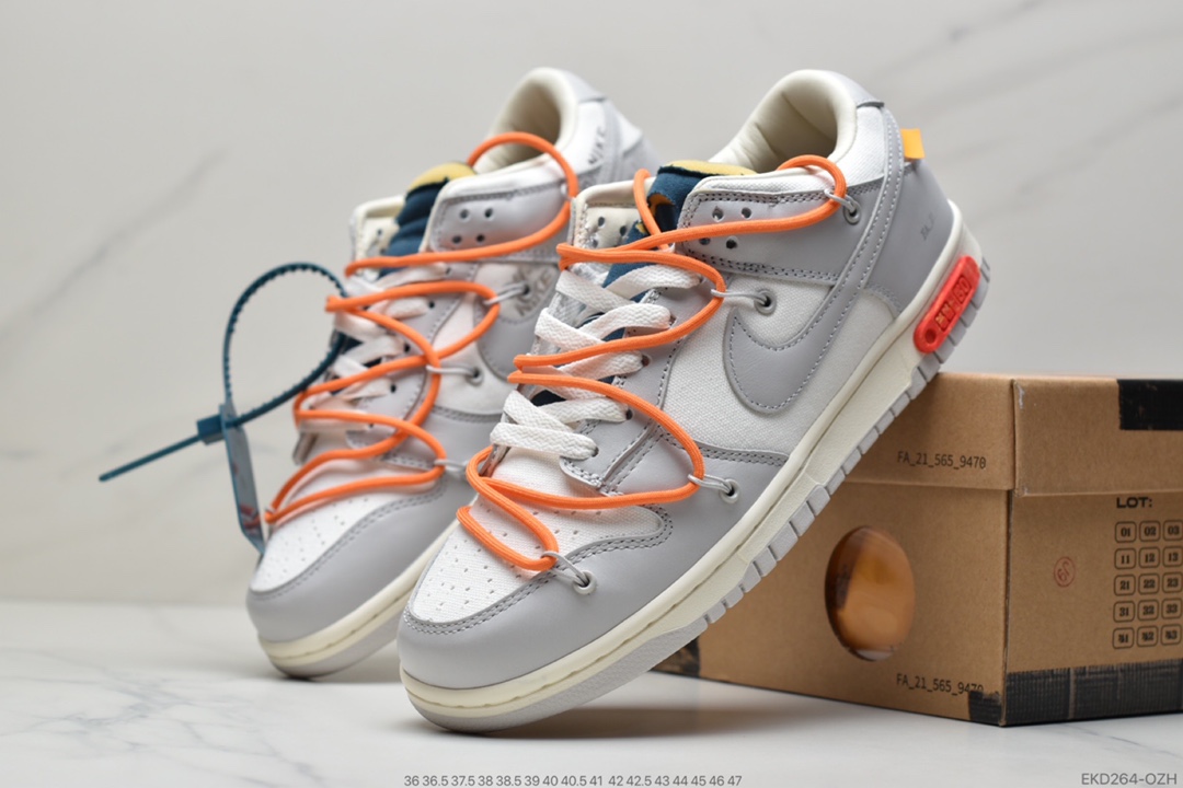 380 Off-White x Nike SB Dunk Low”The 50”运动板鞋“OW黑衣粉紫”DM1602-104