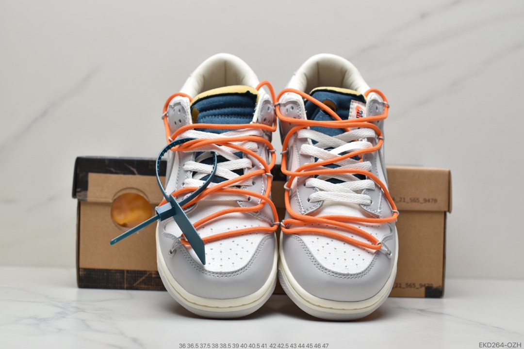 380 Off-White x Nike SB Dunk Low”The 50”运动板鞋“OW黑衣粉紫”DM1602-104