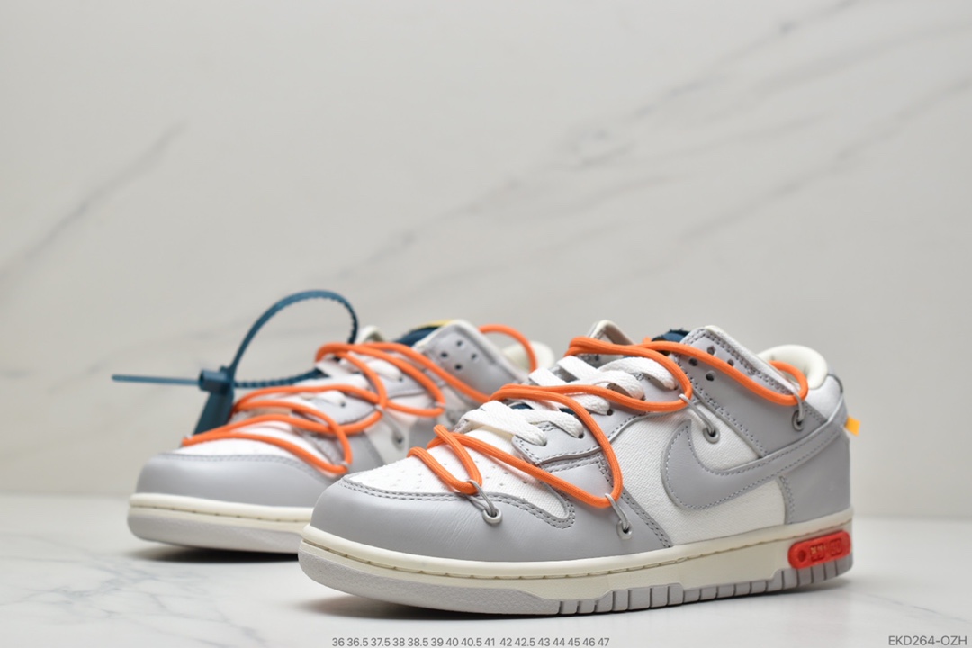 380 Off-White x Nike SB Dunk Low”The 50”运动板鞋“OW黑衣粉紫”DM1602-104