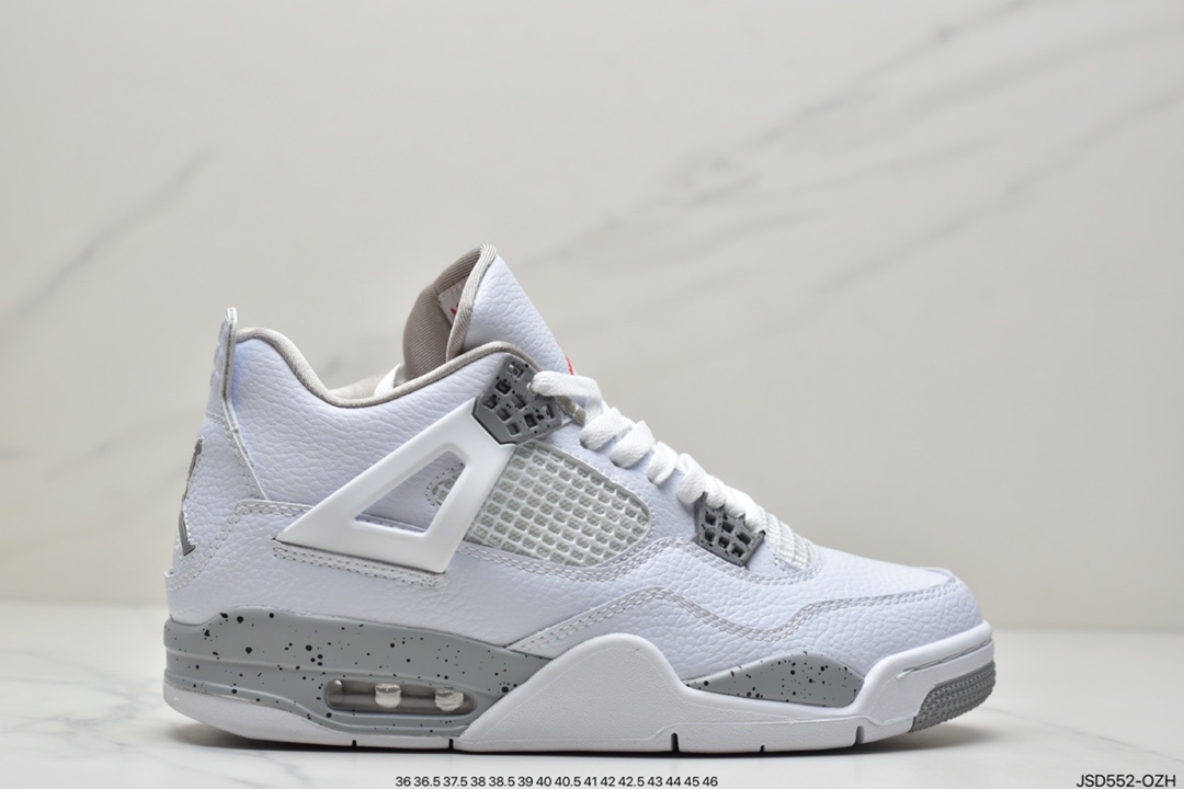 200 Off-White x Air Jordan 4 Retro”Cream/Sail”篮球鞋DJ5718