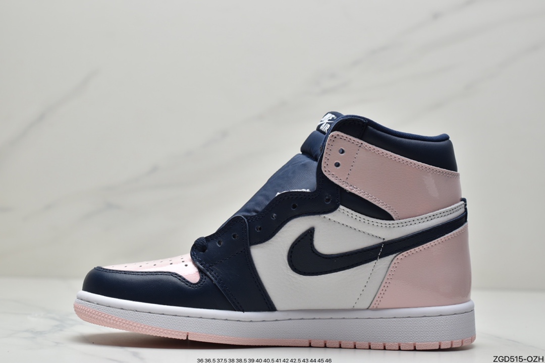 290 Air Jordan 1 High OG ”’Atmosphere” 高帮 黑粉脚趾漆皮 DD9335-641