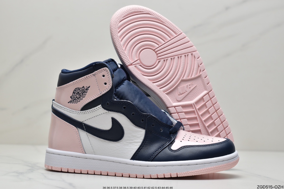 290 Air Jordan 1 High OG ”’Atmosphere” 高帮 黑粉脚趾漆皮 DD9335-641