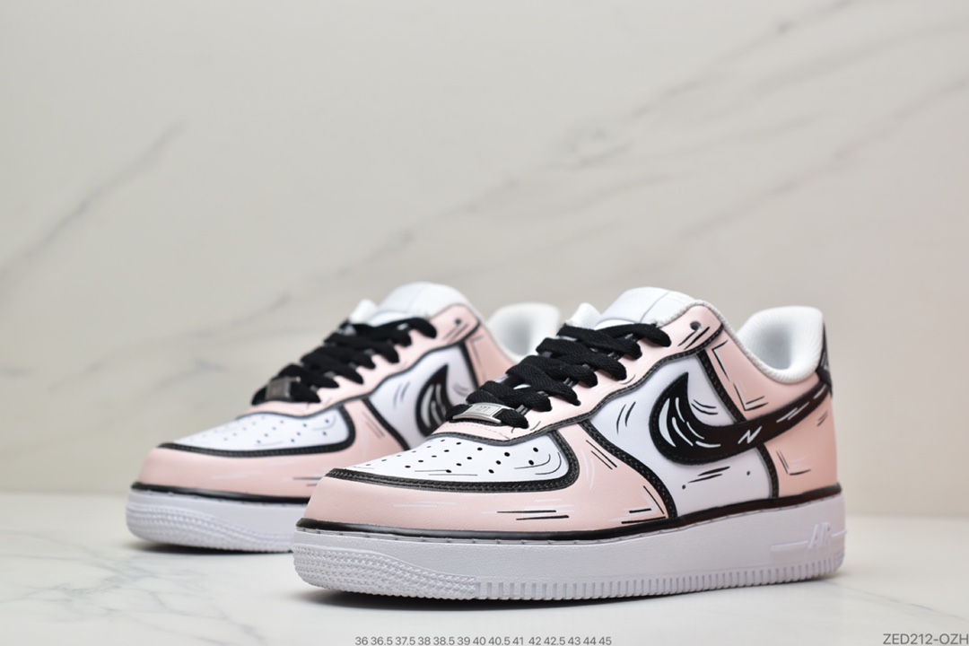 260 NIKE Air Force 1 Low’07 樱花粉配色 空军一号低帮休闲板鞋CW2288-213