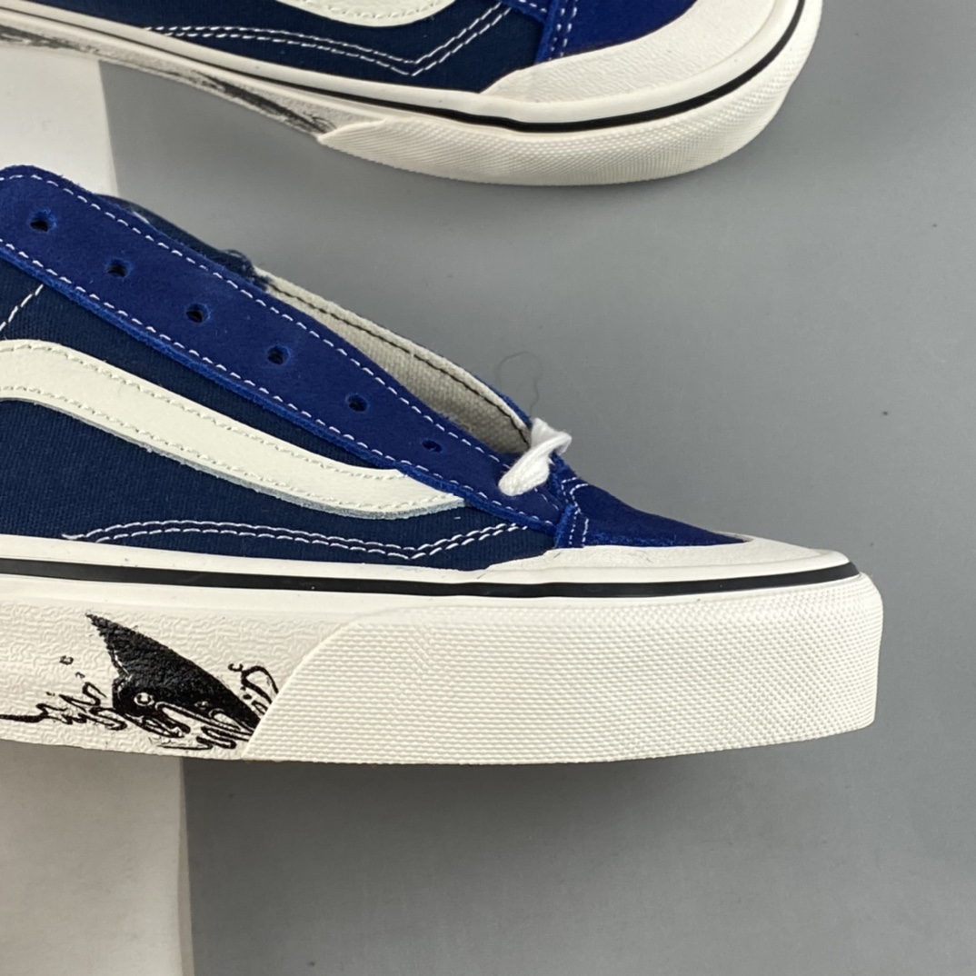 P150  Vans Style 36 SF 克莱因蓝 包头鲨鱼侧边条纹男女板鞋VN0A6WKT6QD