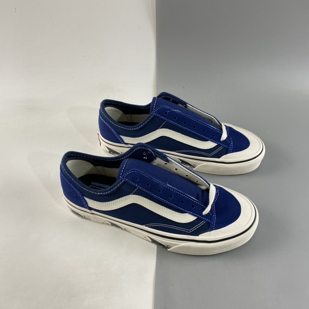 P150  Vans Style 36 SF 克莱因蓝 包头鲨鱼侧边条纹男女板鞋VN0A6WKT6QD