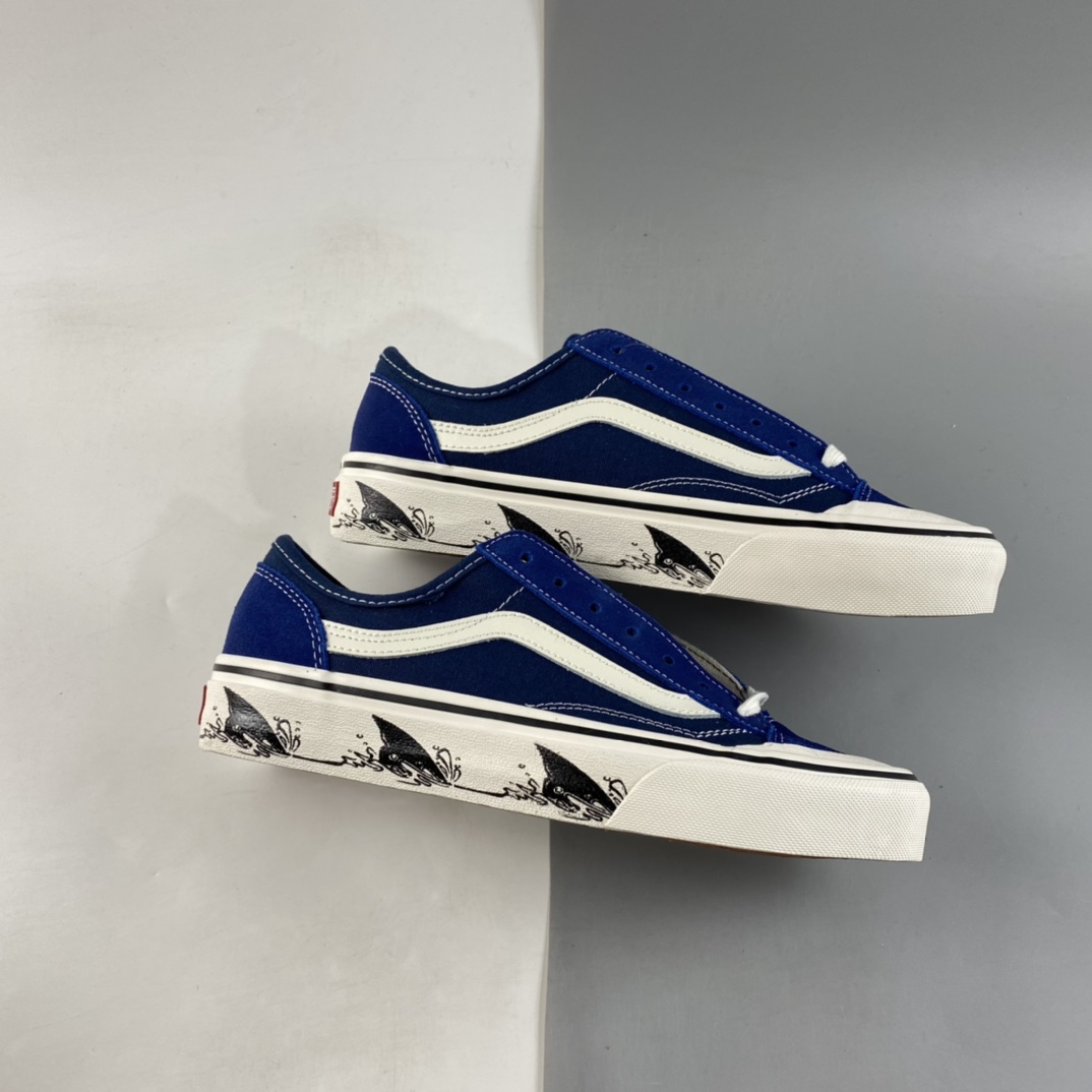 P150  Vans Style 36 SF 克莱因蓝 包头鲨鱼侧边条纹男女板鞋VN0A6WKT6QD