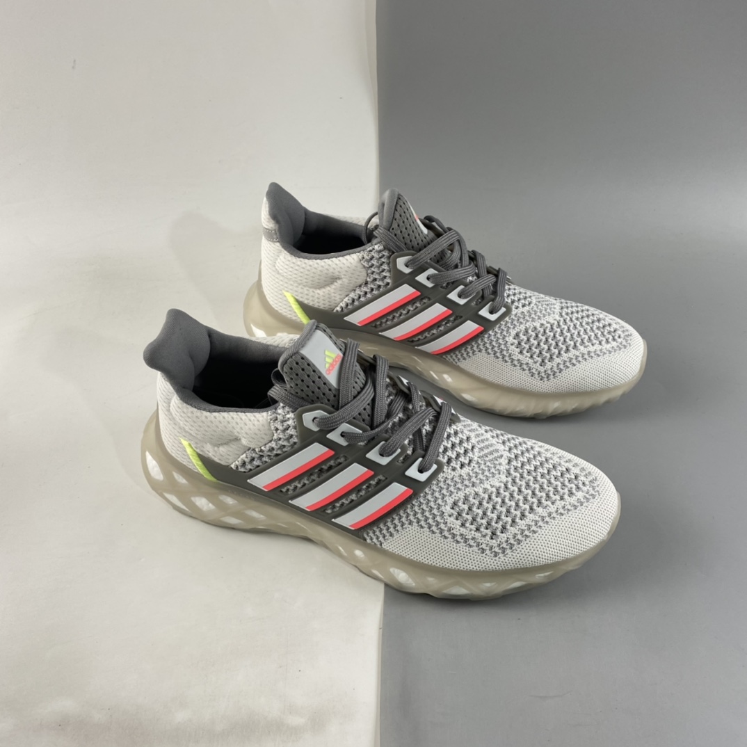 P220  Adidas  Ultra Boost DNA Web”Black/Red”UB 8.0网系列低帮袜套式针织鞋面休闲运动慢跑鞋 CZ3680
