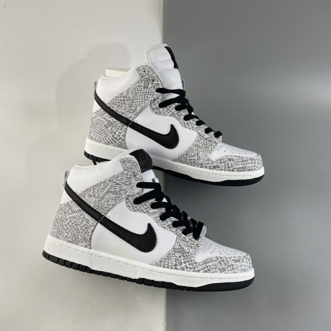 P360  NIKE Dunk Prm Hi Sp 限量款 蛇皮纹路3M反光高帮滑板鞋 624512-010