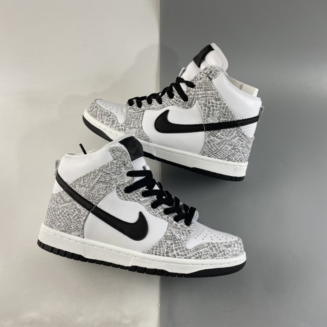 P360  NIKE Dunk Prm Hi Sp 限量款 蛇皮纹路3M反光高帮滑板鞋 624512-010