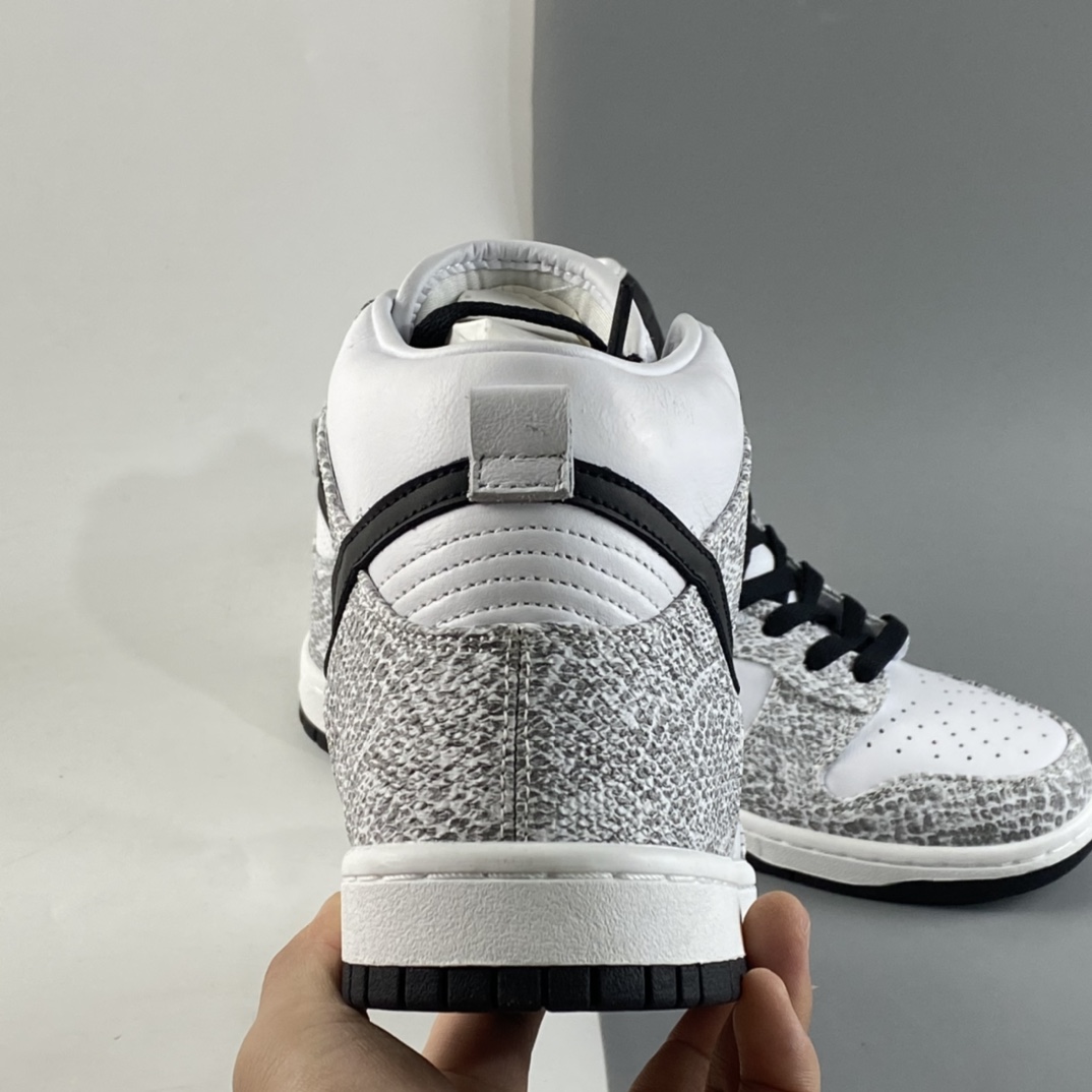 P360  NIKE Dunk Prm Hi Sp 限量款 蛇皮纹路3M反光高帮滑板鞋 624512-010