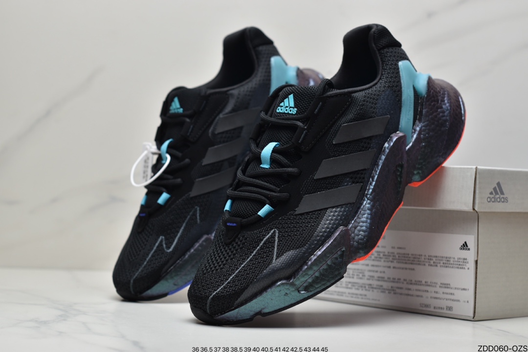 230 Adidas 阿迪 X9000L4 Boost 王嘉尔同款爆米花中底跑鞋S23665