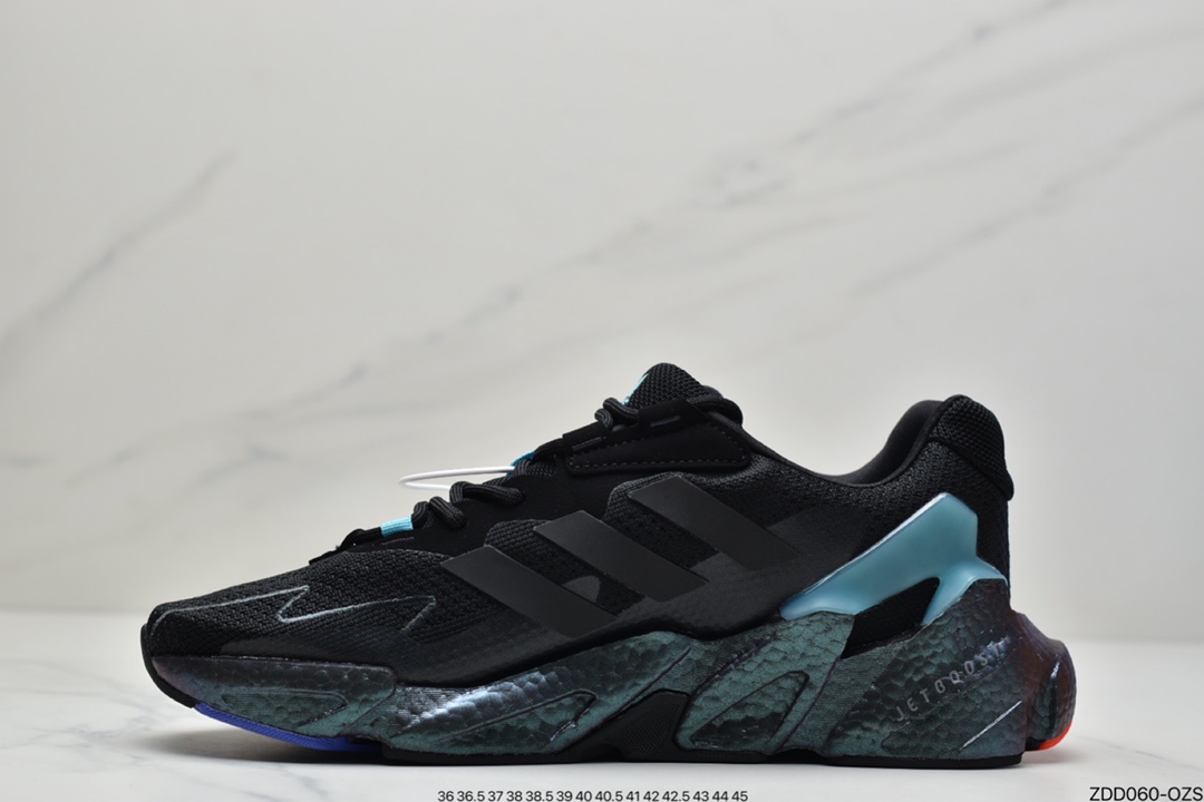 230 Adidas 阿迪 X9000L4 Boost 王嘉尔同款爆米花中底跑鞋S23665