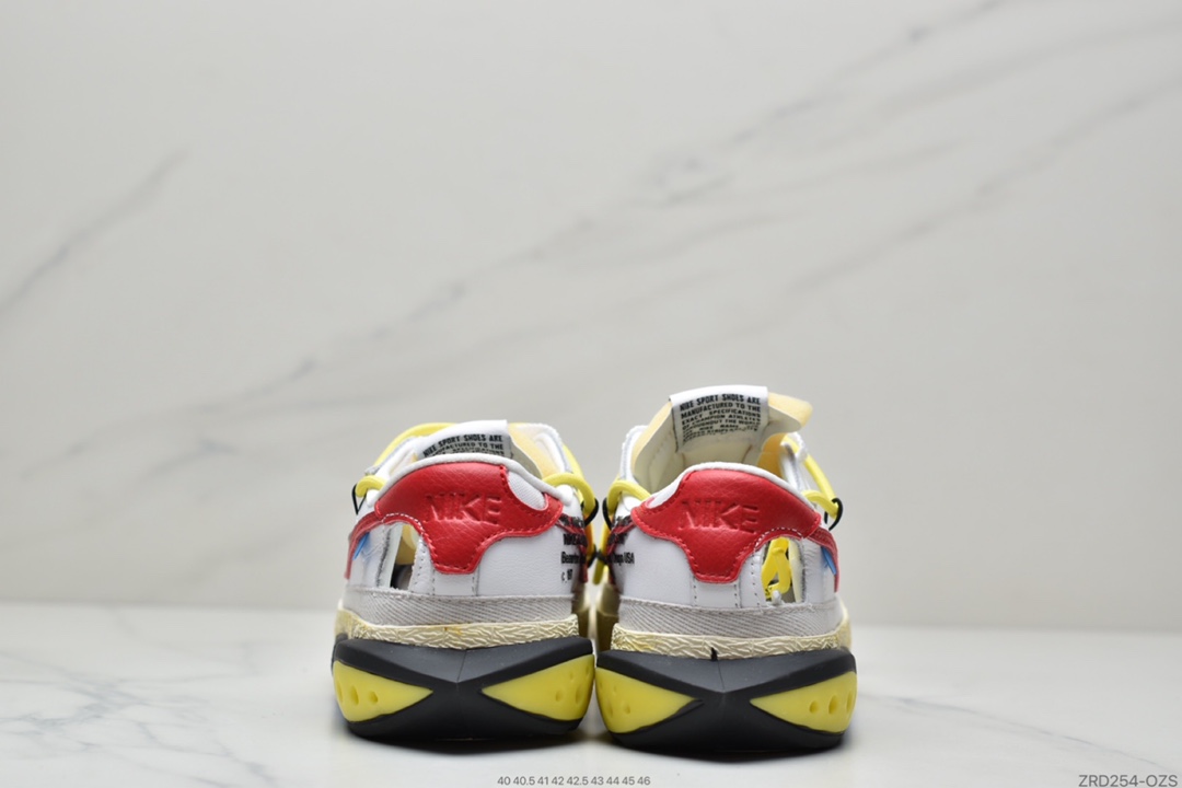 320 Off-White x Nike Blazer Low 黑色皮革 DH7863-100