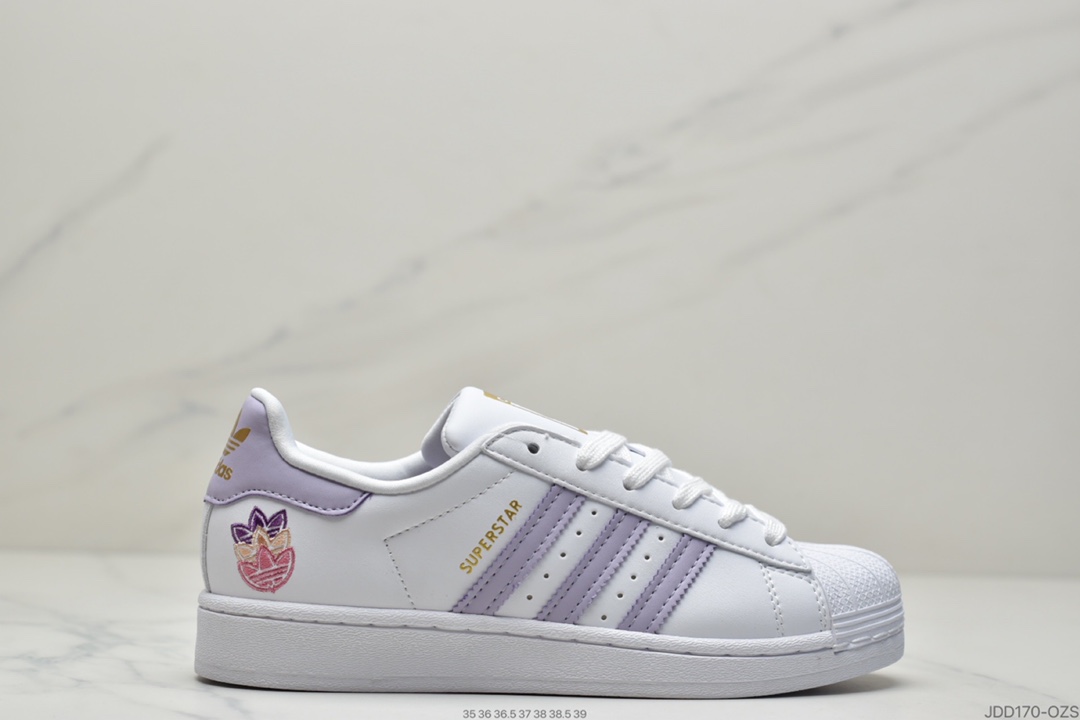 120 阿迪达斯 Adidas Originals Superstar三叶草贝壳头百搭休闲板鞋 FW2901