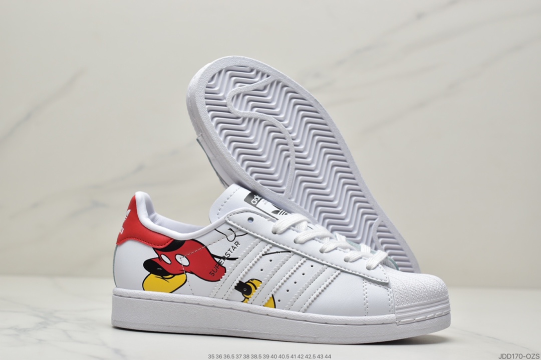 120 阿迪达斯 Adidas Originals Superstar三叶草贝壳头百搭休闲板鞋 FW2901