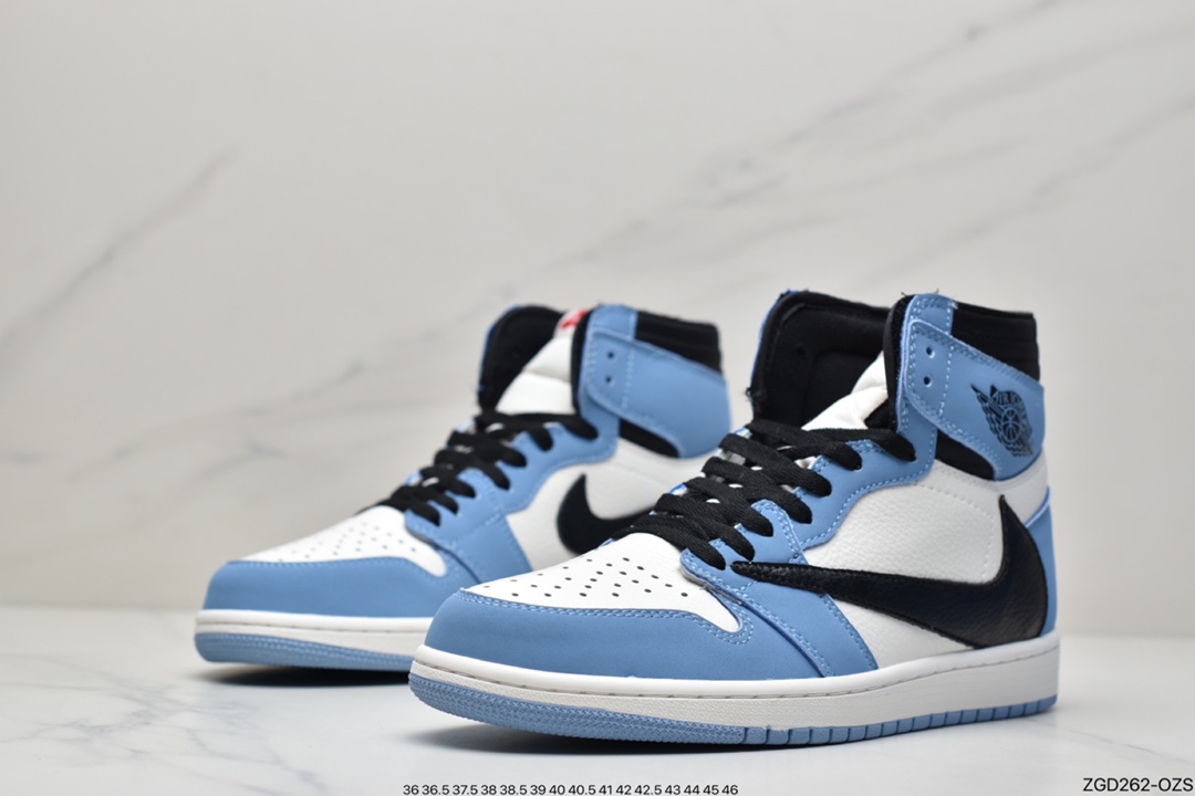 290 北卡蓝 Fragment x Travis Scott x Air Jordan 1 重磅联名 DH3277-109