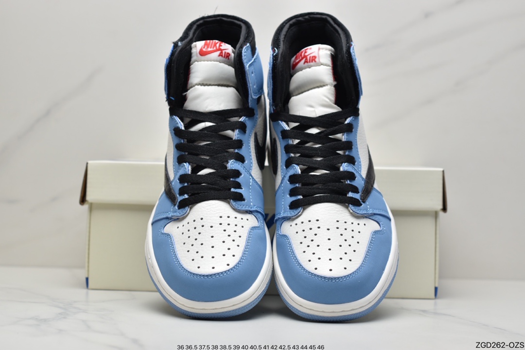 290 北卡蓝 Fragment x Travis Scott x Air Jordan 1 重磅联名 DH3277-109