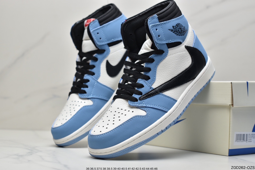290 北卡蓝 Fragment x Travis Scott x Air Jordan 1 重磅联名 DH3277-109