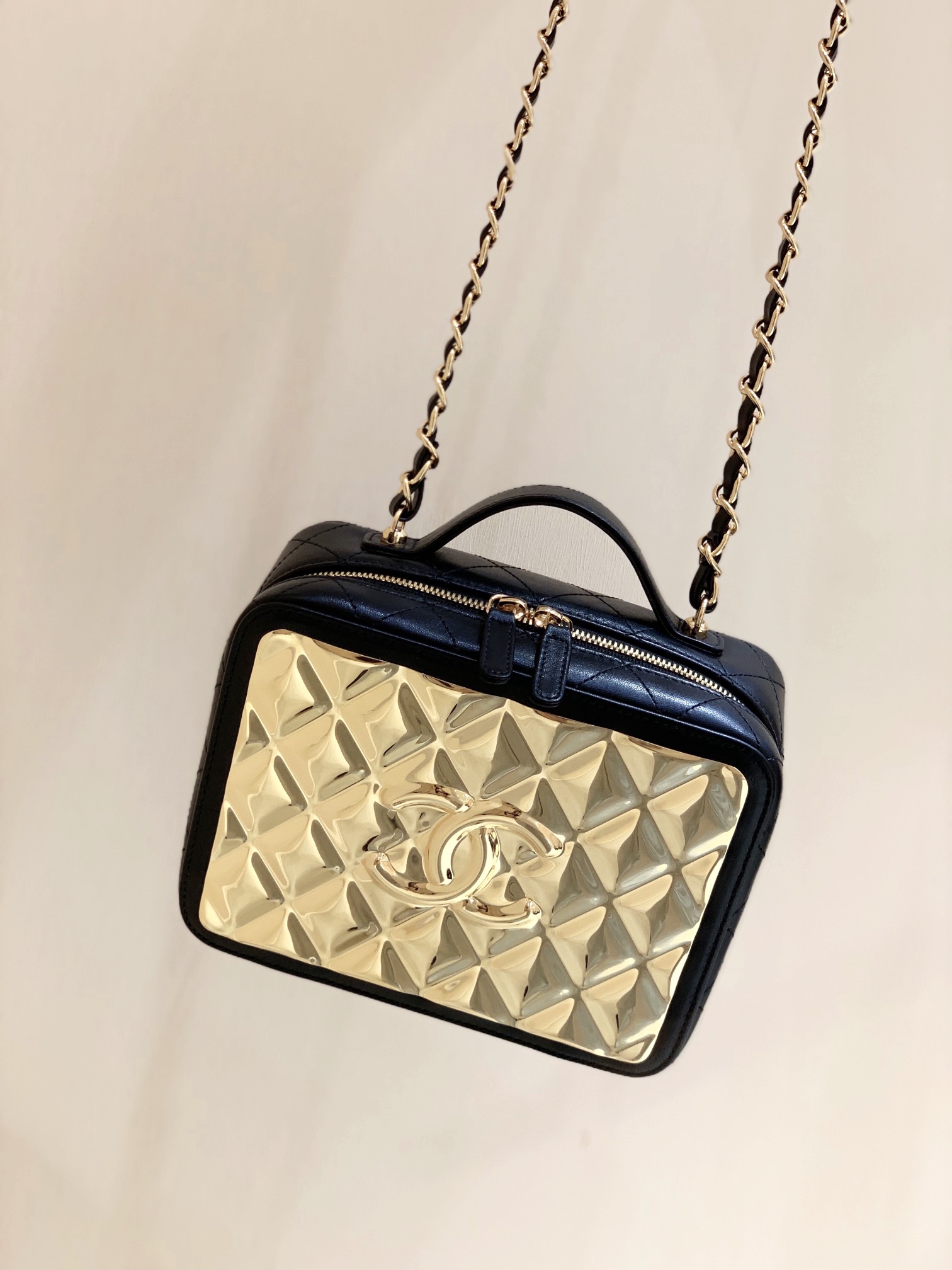 Chanel So Black Quilted Lambskin Incognito Medium Filigree Vanity Case  Black Hardware 2020 Available For Immediate Sale At Sothebys