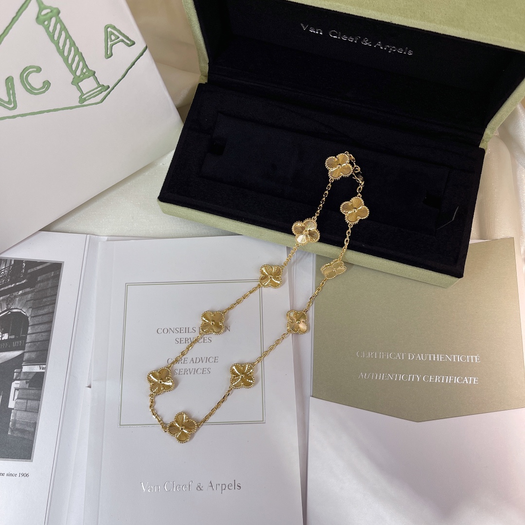 NO:631300,vca classic cross-flower necklace, necklace, Cartier high-end jewelry19860909vca经典十花项链,,necklace,卡迪亚高端饰品,Jewelry