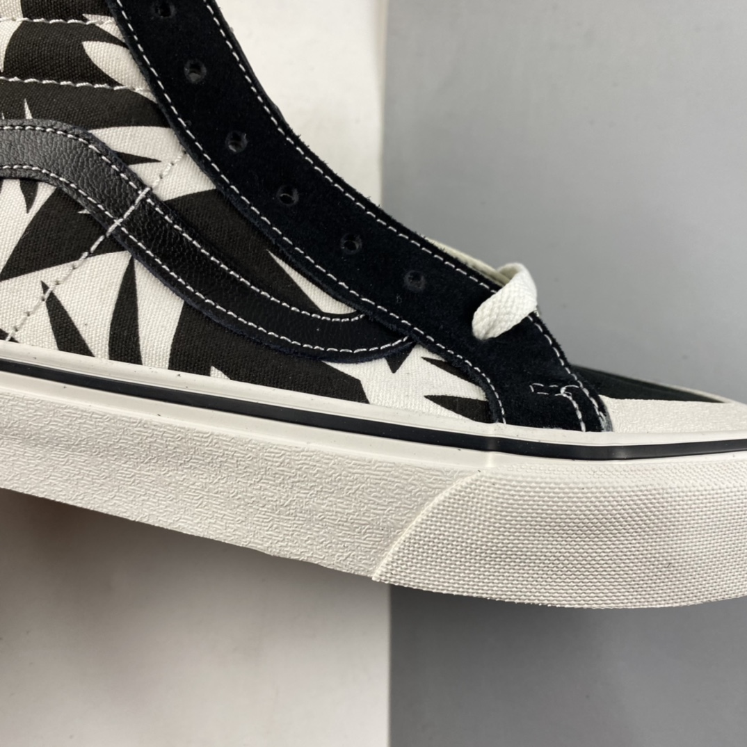 P160 Vans SK8-Hi 范斯黑色白色印花高帮板鞋运动鞋 VN0A3MV136K