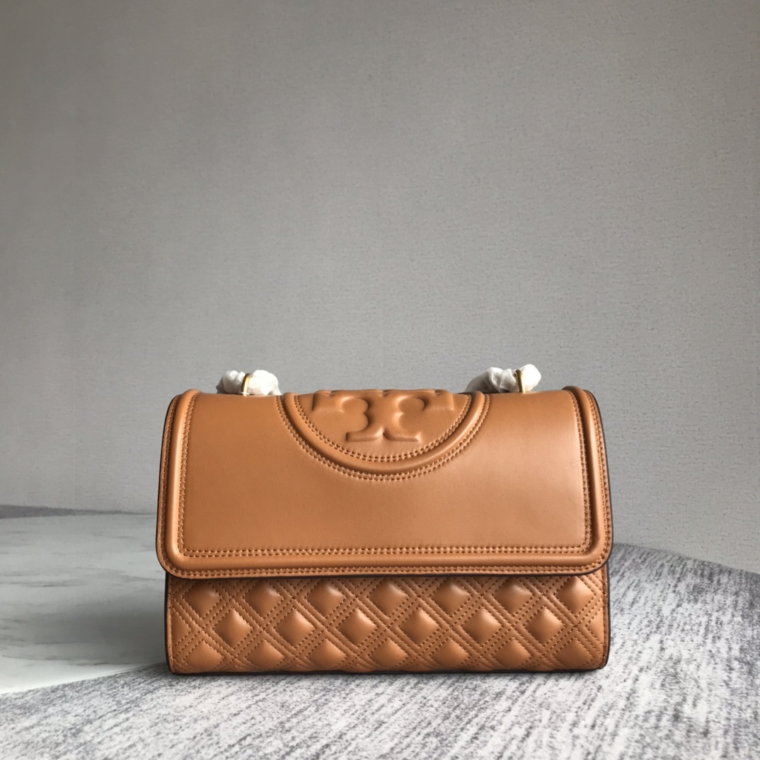Tory Burch ～新款大号棕色Tory Burch新版 Fleming