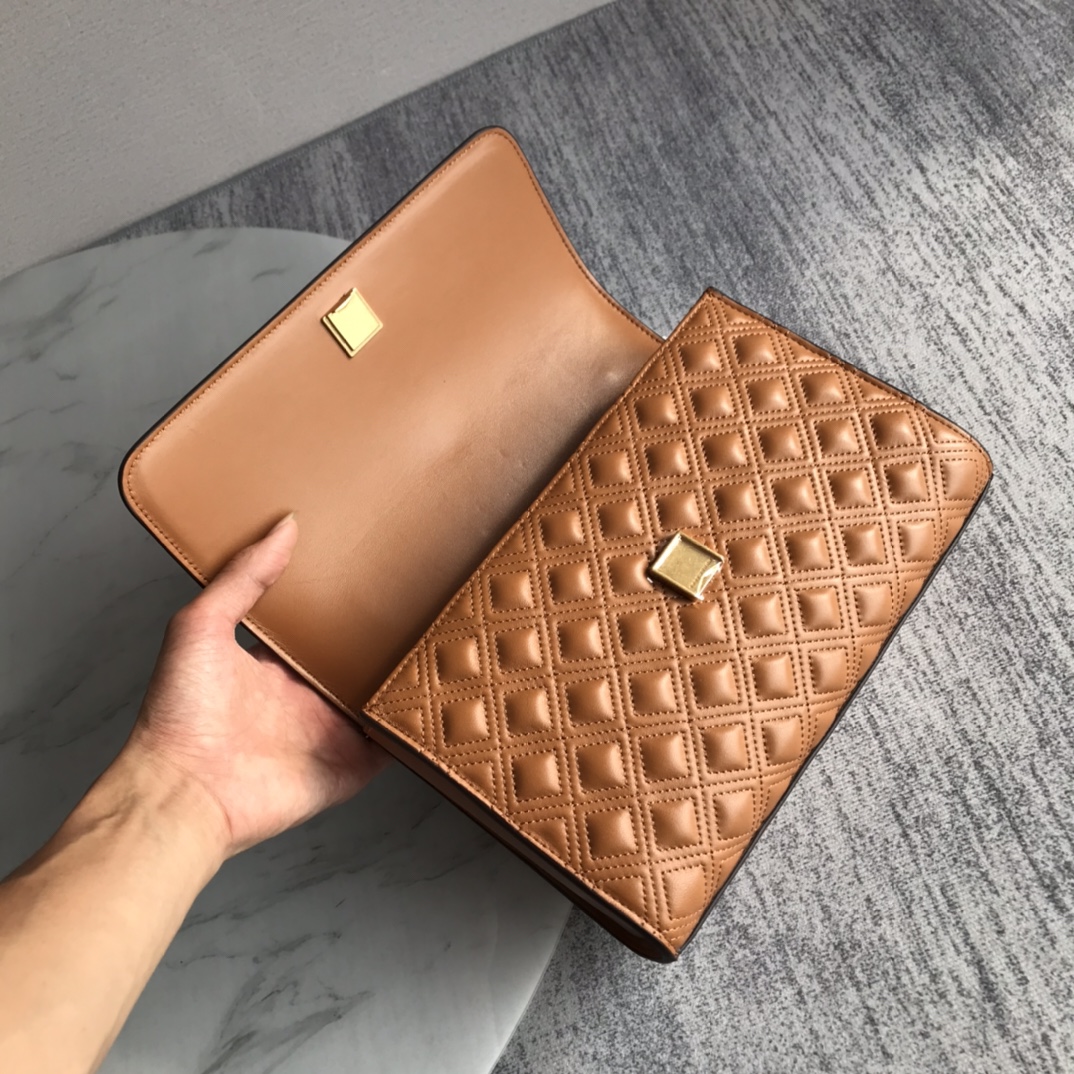 Tory Burch ～新款大号棕色Tory Burch新版 Fleming