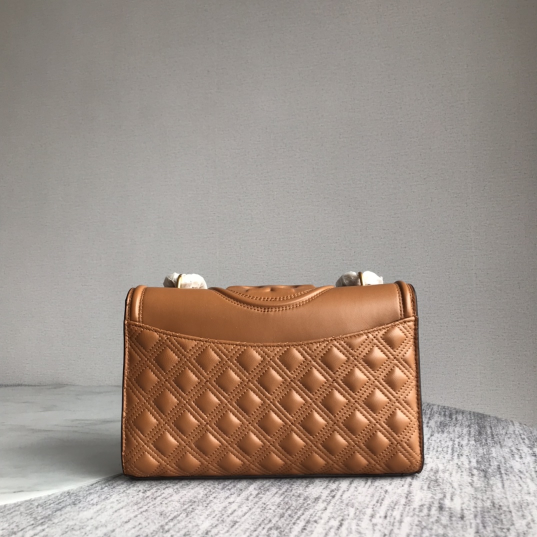 Tory Burch ～新款大号棕色Tory Burch新版 Fleming