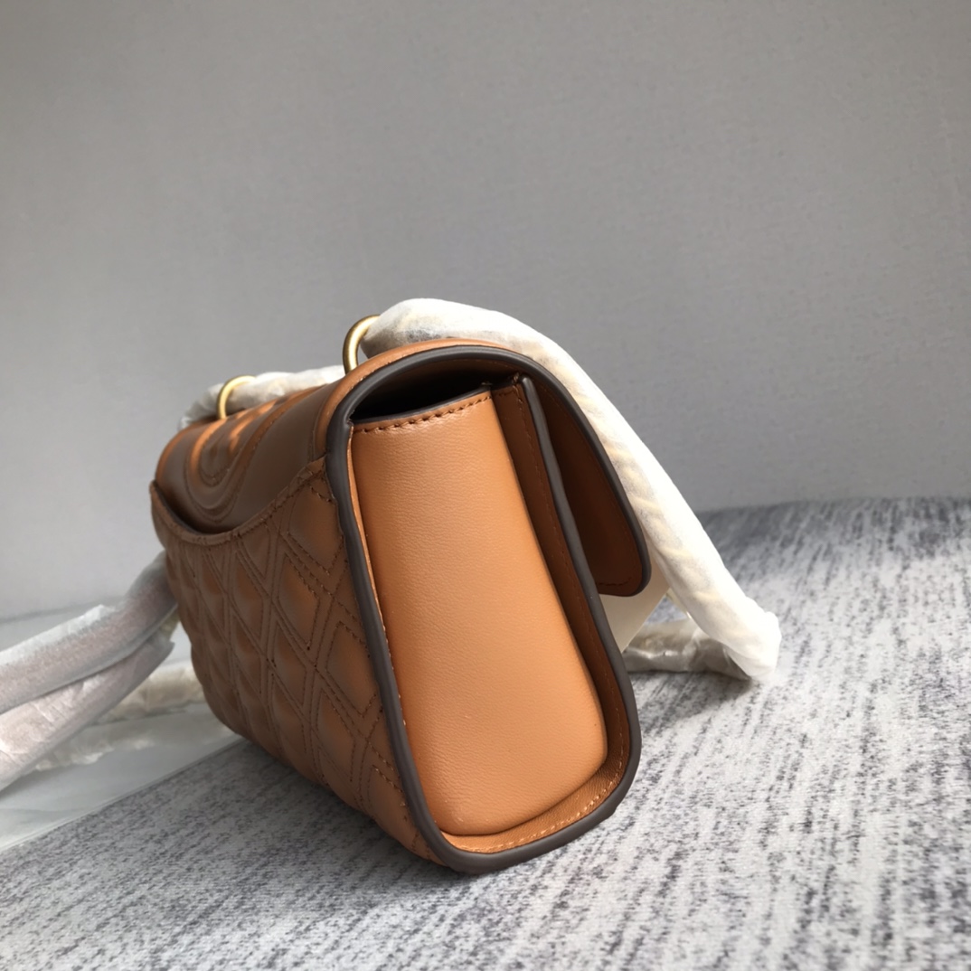 Tory Burch ～新款小号棕色tory burch新升级版本 Fleming