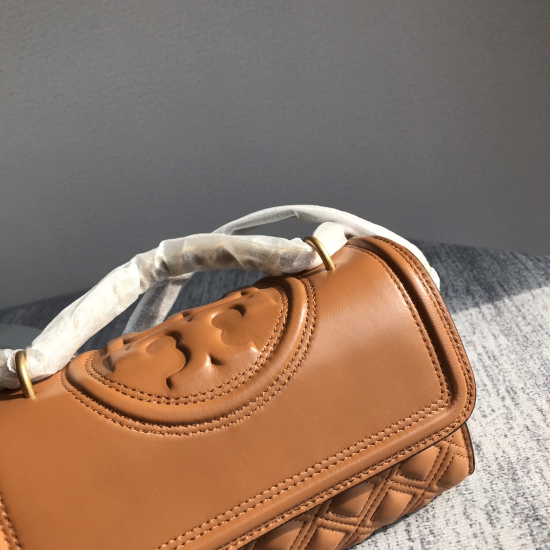 Tory Burch ～新款小号棕色tory burch新升级版本 Fleming