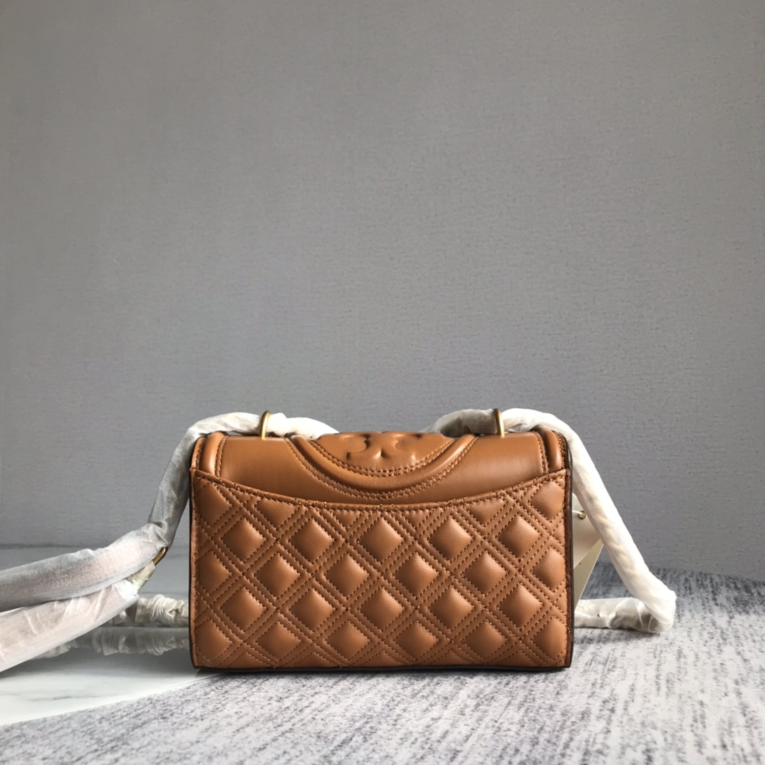 Tory Burch ～新款小号棕色tory burch新升级版本 Fleming