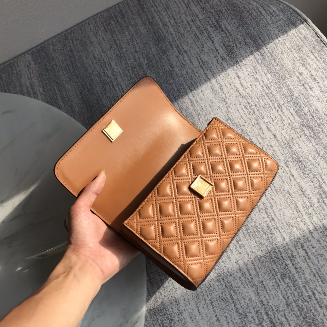 Tory Burch ～新款小号棕色tory burch新升级版本 Fleming
