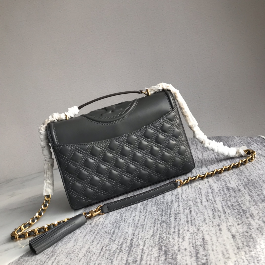 Tory Burch ～新款大号深灰Tory Burch新版 Fleming