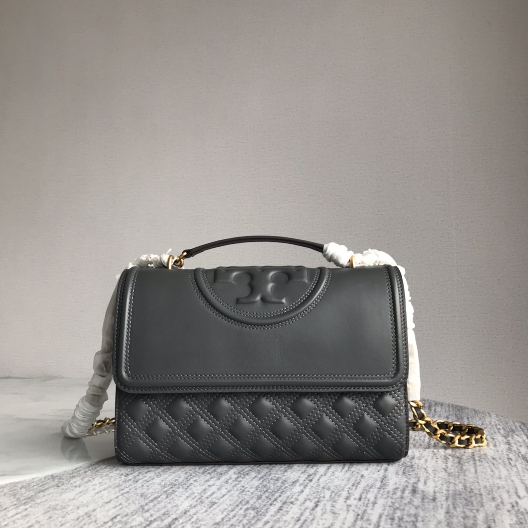 Tory Burch ～新款大号深灰Tory Burch新版 Fleming