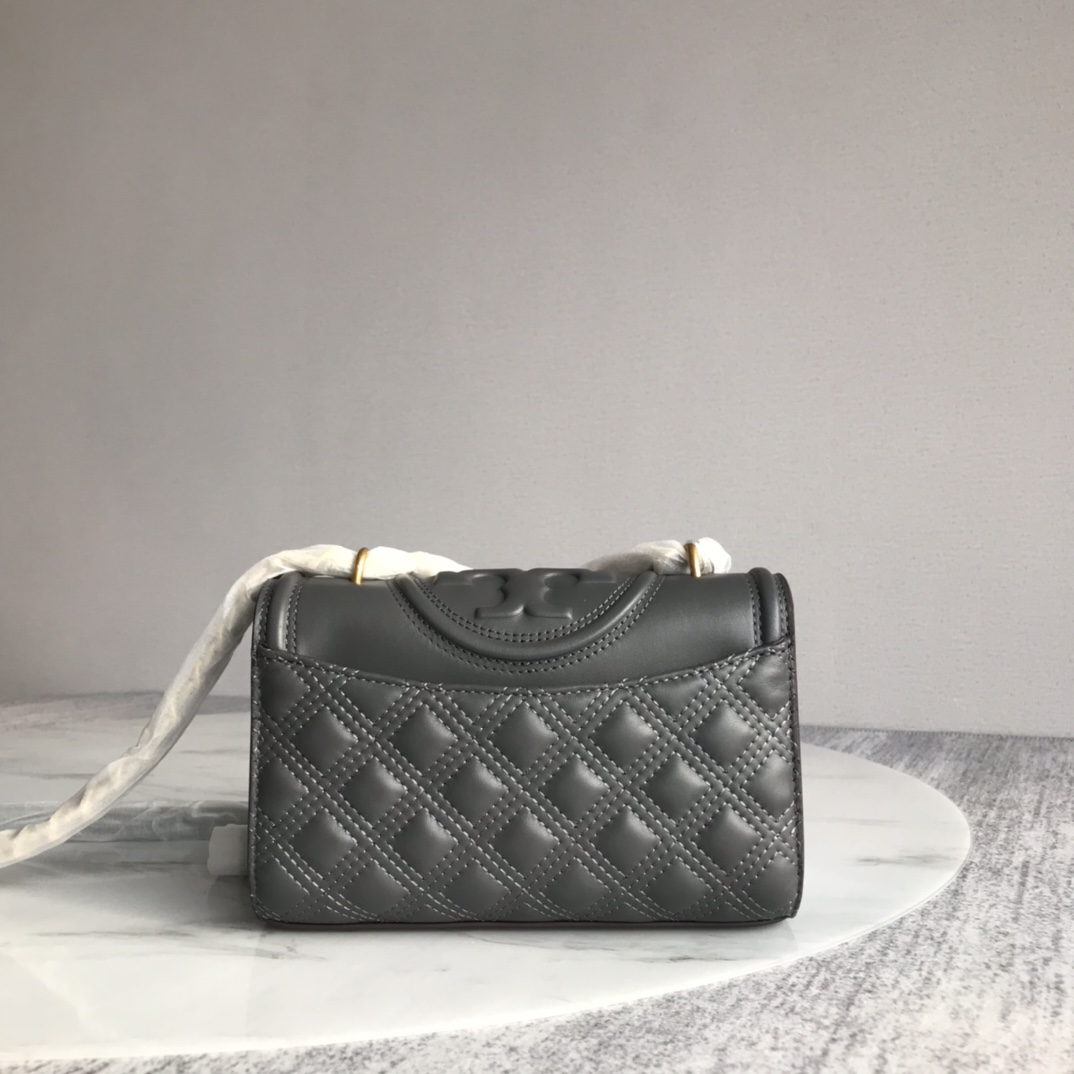 Tory Burch ～新款小号深灰tory burch新升级版本 Fleming
