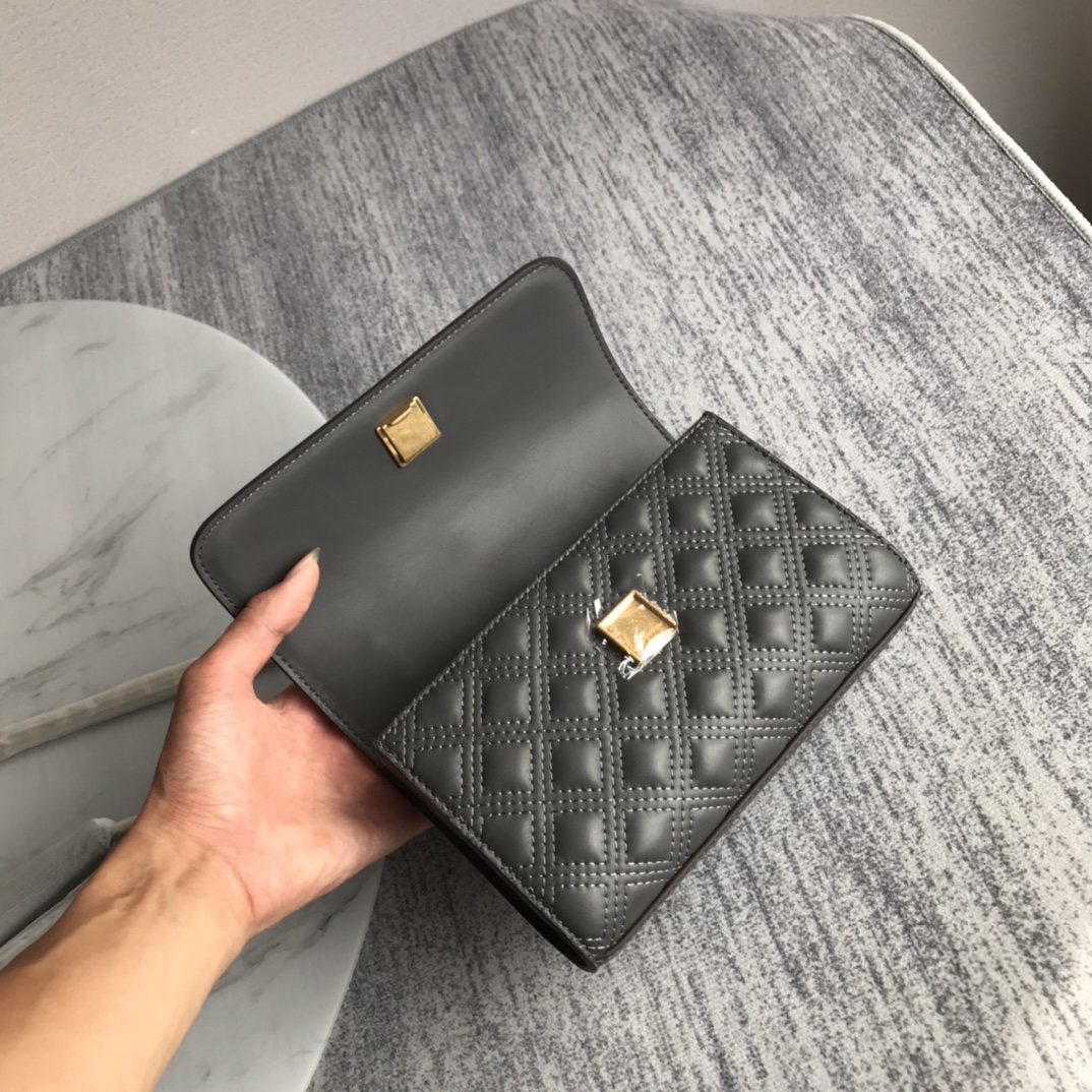 Tory Burch ～新款小号深灰tory burch新升级版本 Fleming