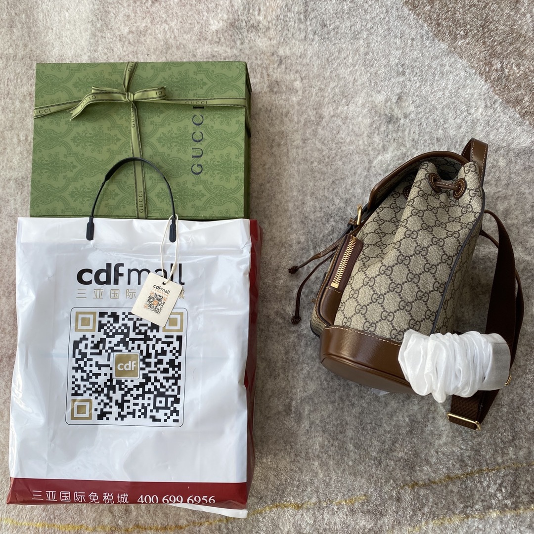 原厂皮配Cdfmall三亚免税店手提袋新款GGmeovintage系列购物袋️不同材质配色和品牌元素彼此