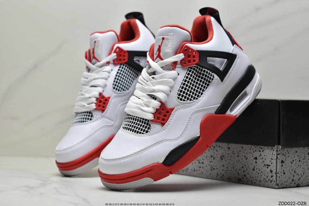 230 圣日耳曼PSG x Nike Air Jordan 4 ”Fire Red” 白黑红火焰红DC7770-160