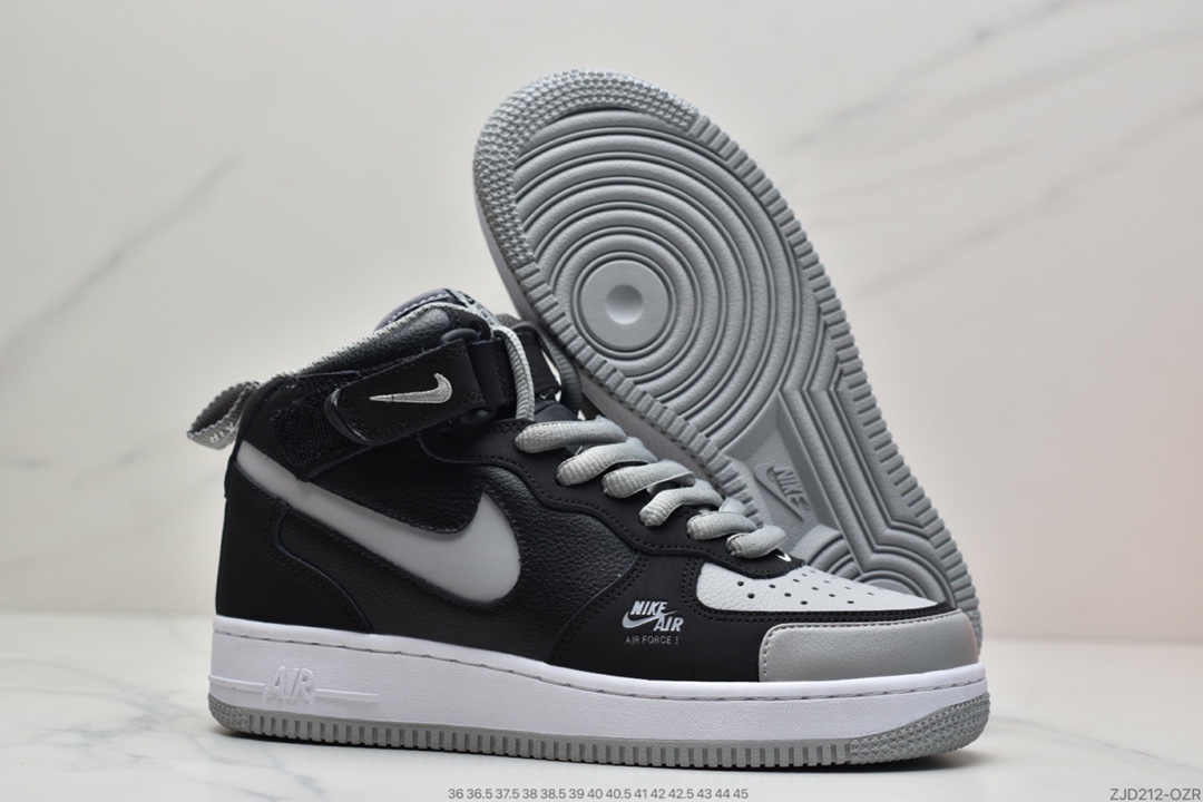 240 耐克Nike Air Force 1 Premium Mid 影子灰配色 BQ6819-008